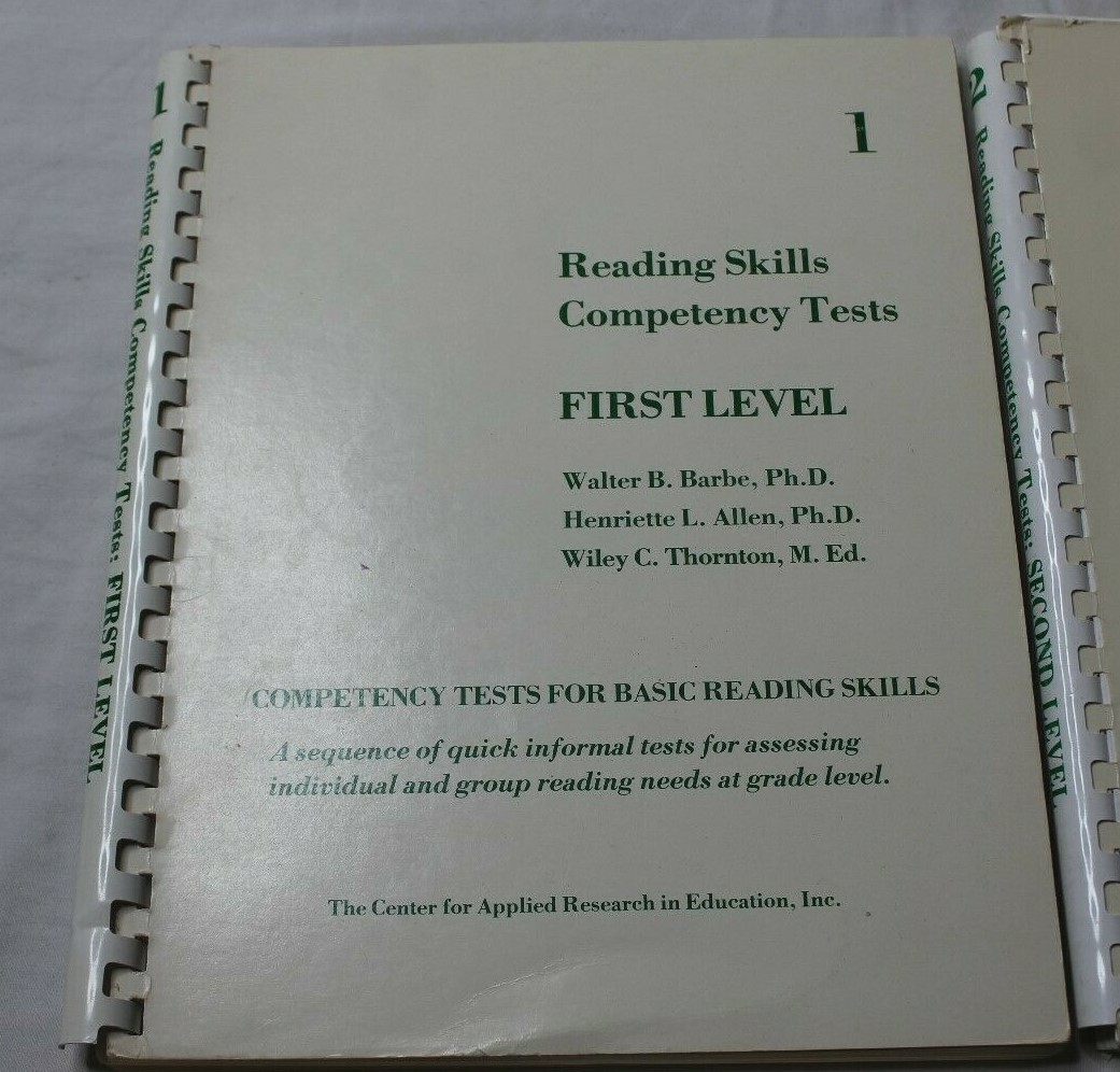 Reading Skills Competency Tests For Basic Reading Skills Book Set Level 1-4