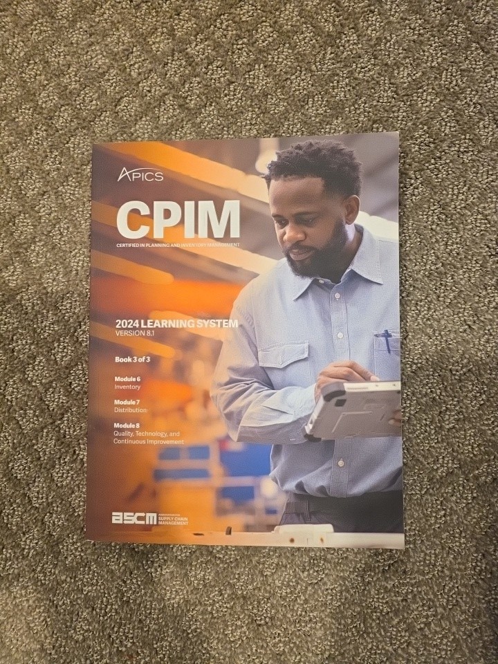 2024 APICS CPIM Book 3 Only, New Version 8.1, Supply Chain Certification