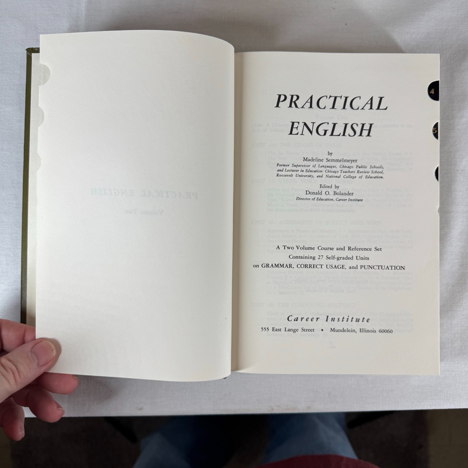 Practical English Program 2 Volume Set ~ English Grammar ~ Career Institute 1966
