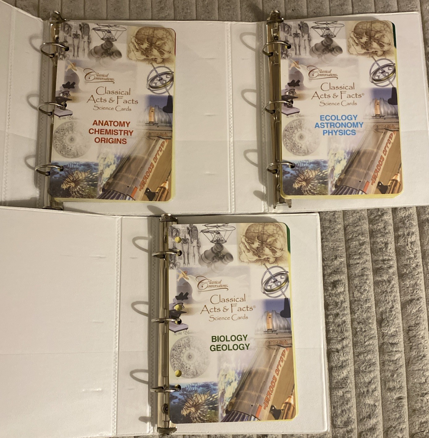 Classical Conversations Cards•History/Science/Artist &Comp/Presidents•Lot Of 12