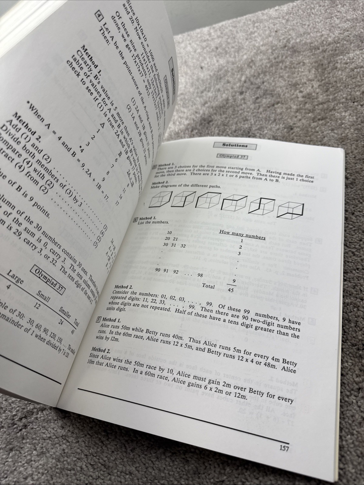 Math Olympiad Contest Problems for Children George Lenchner 1st Edition 1990