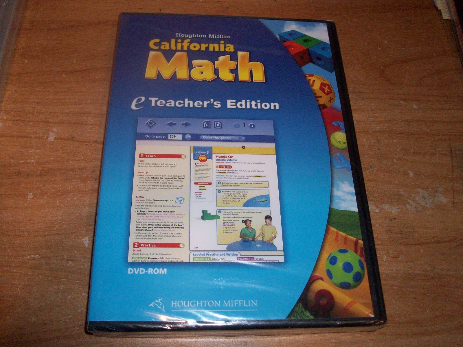 Houghton Mifflin California Math eTeacher’s Edition DVD ROM Education Tools NEW