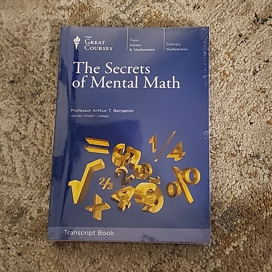 The Great Courses – The Secrets of Mental Math 1406 Transcript Book – New