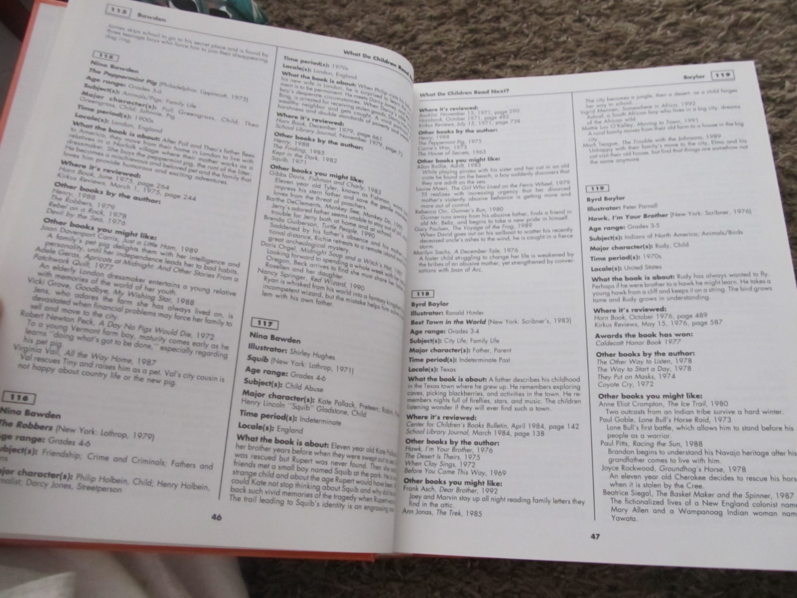 WHAT DO CHILDREN READ NEXT? A Reader’s Guide to Fiction Candy Colborn Gale 1994