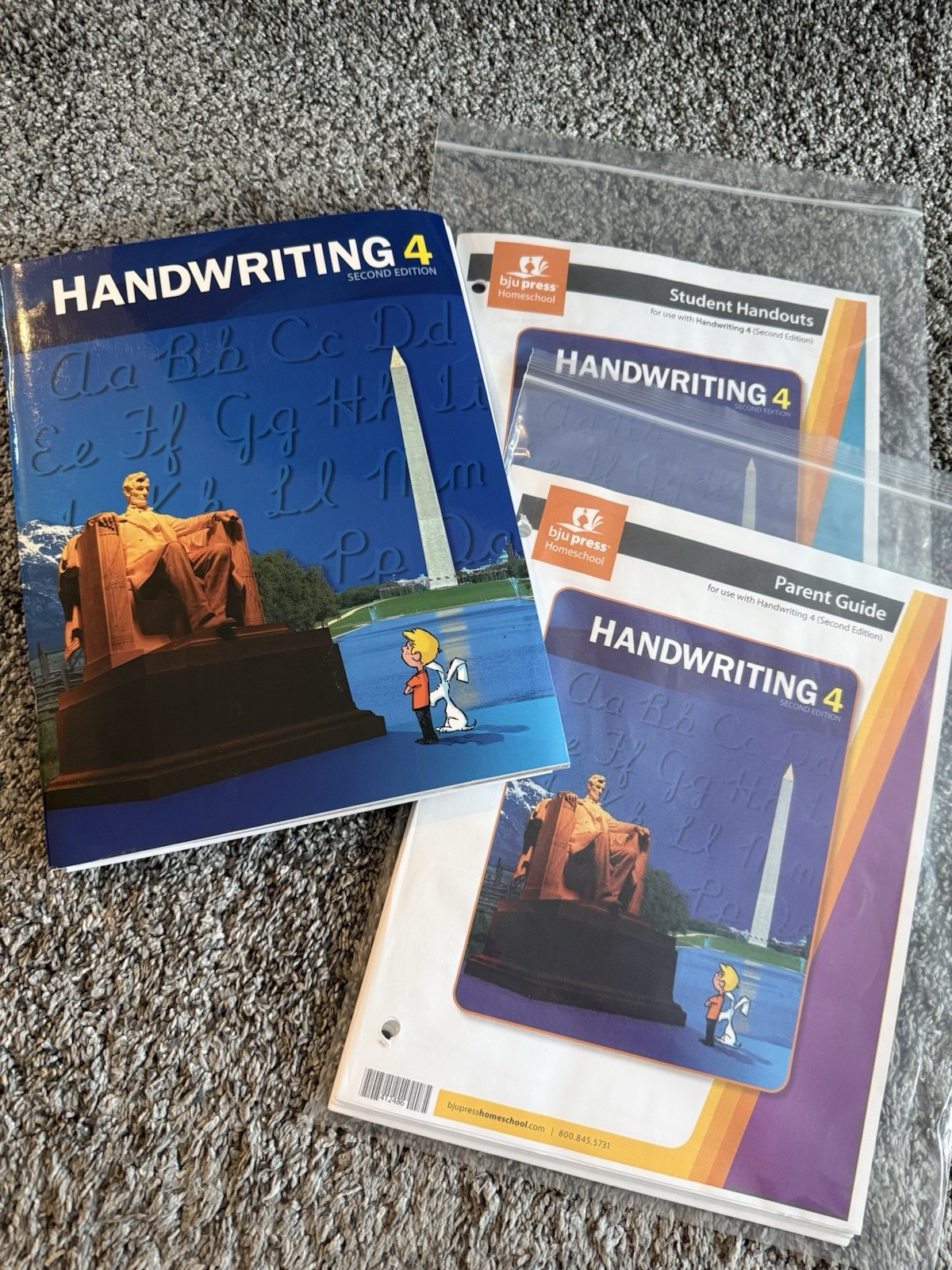BJU Press Handwriting 4 Student Worktext 4th Grade Parent Guide Handouts