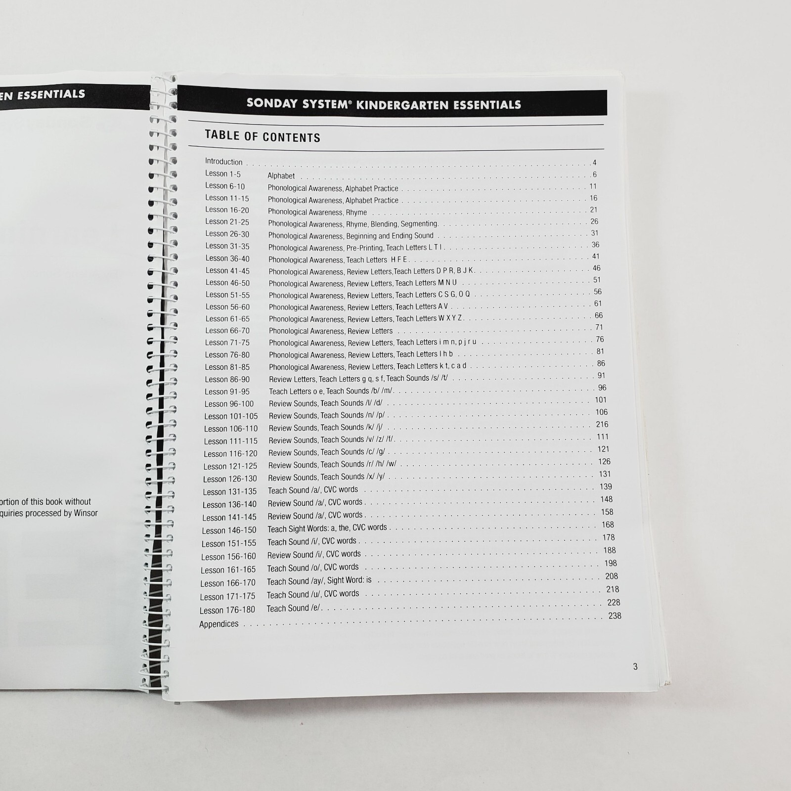 Sonday System E Learning Plan Book EK 2018 Winsor Learning Homeschooling