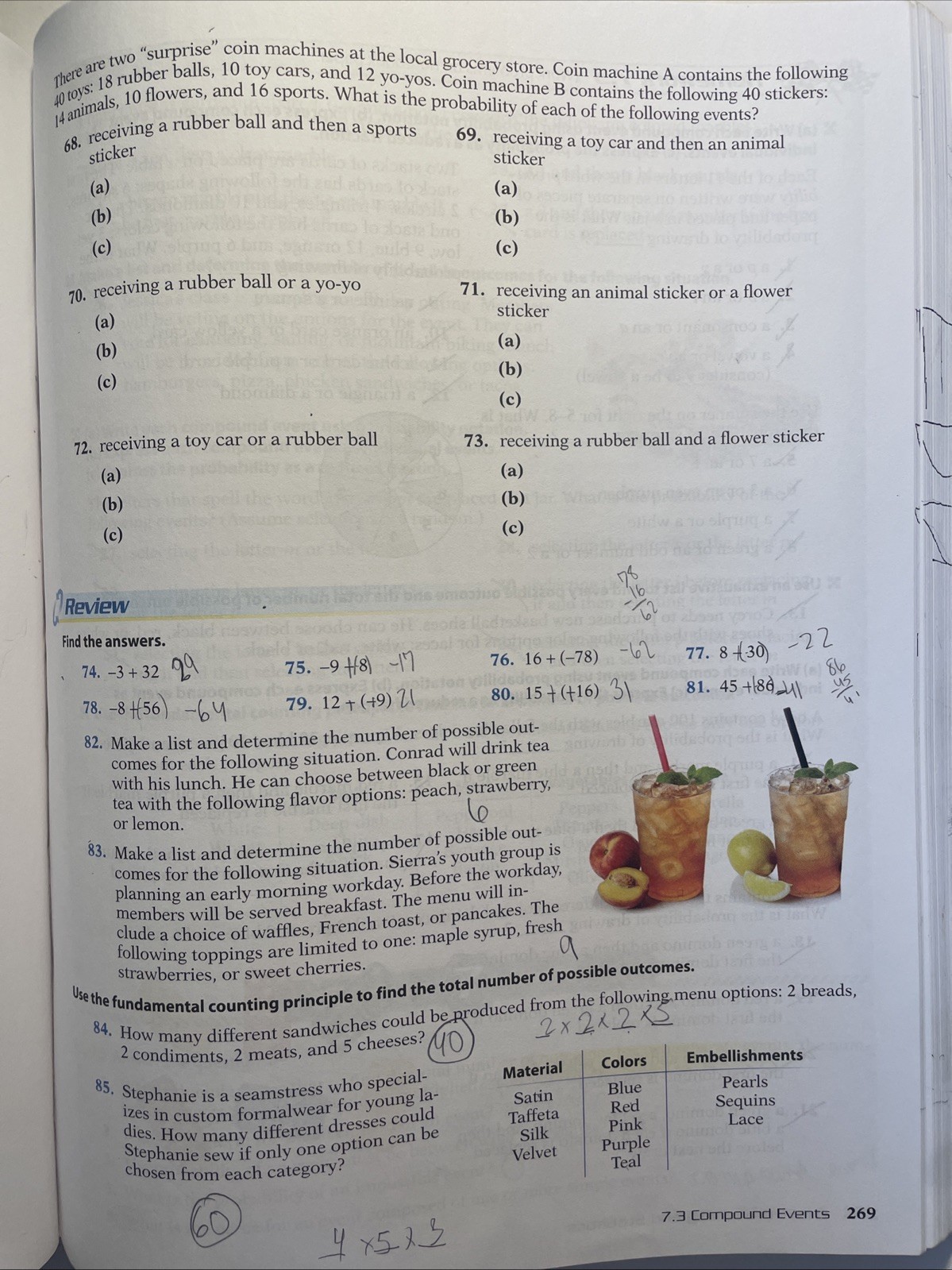 🚖USED ABEKA 7th Grade INTERMEDIATE MATHEMATICS Work-Text Book