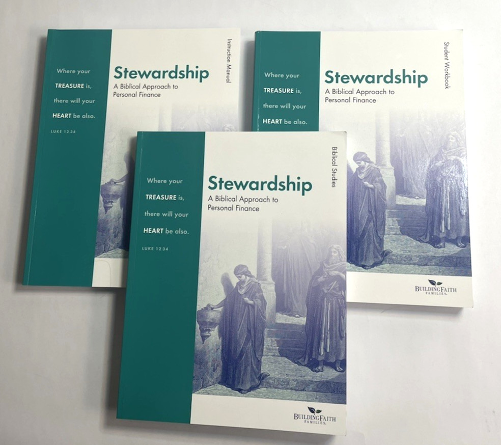 Stewardship MathUSee Finance Manual, Biblical Studies & Student Workbook *READ