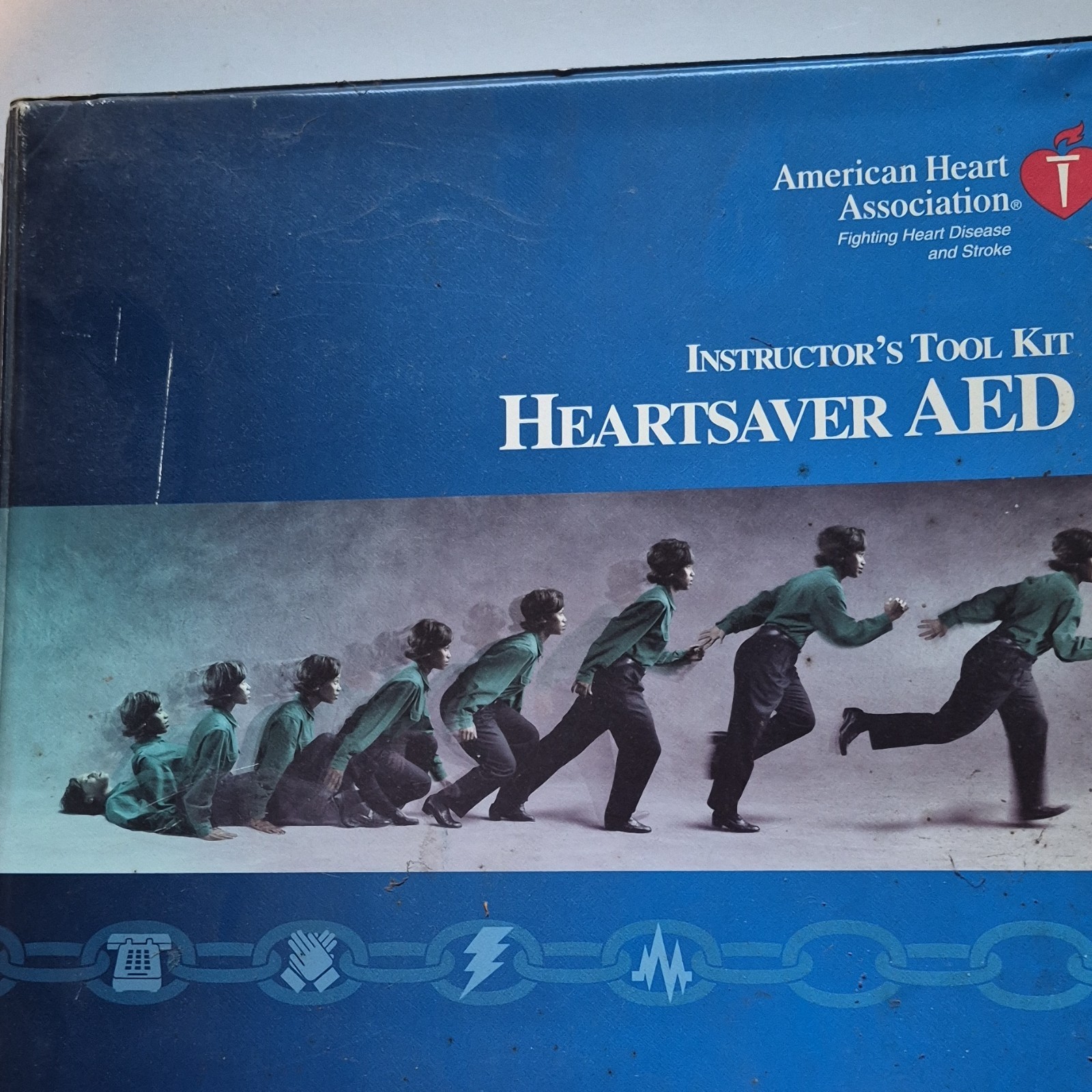 American Heart Association Heartsaver AED Instructor’s Tool Kit Book Manual VHS