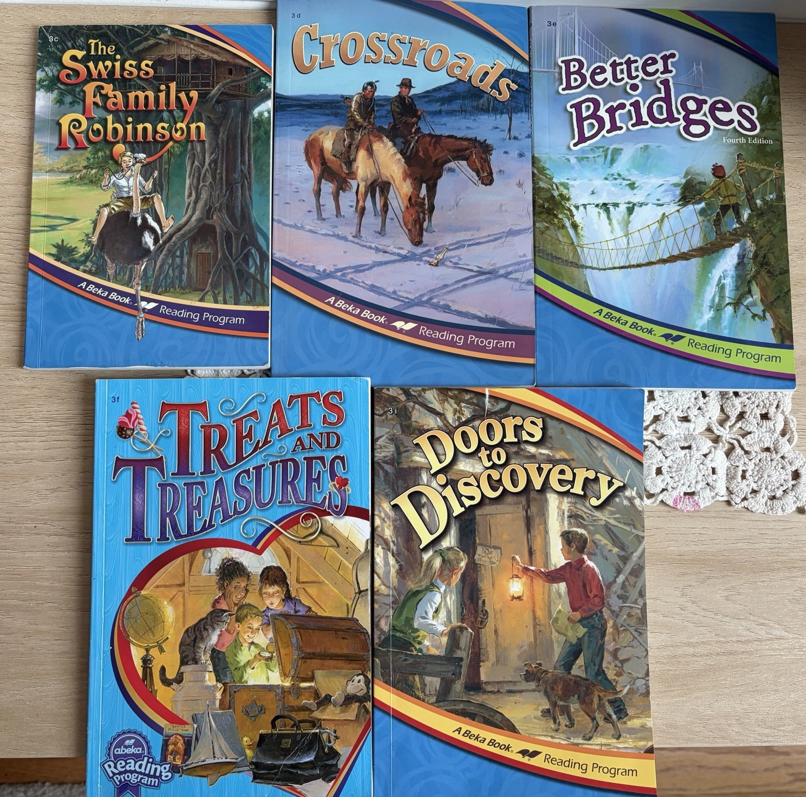 Abeka A Beka Book Grade 3 Third Grade Readers Homeschool Unschool LOT OF 5 BOOKS