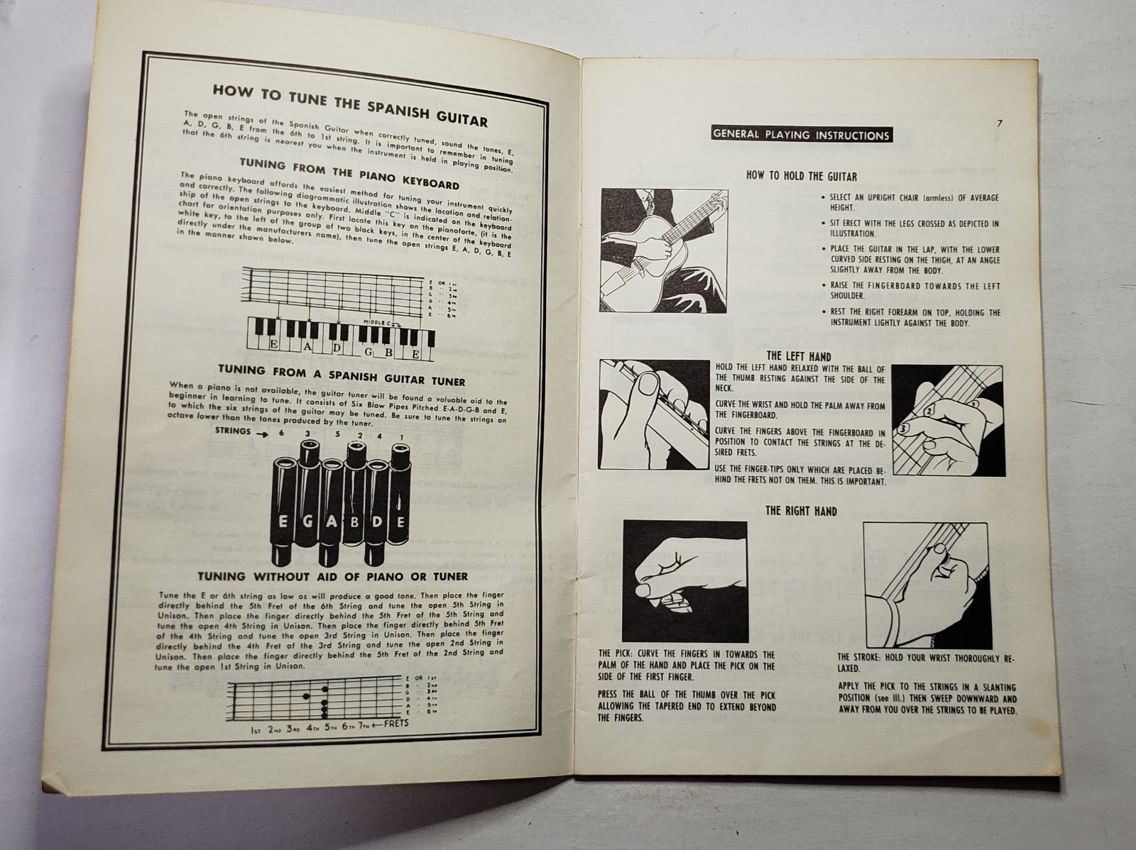 E-Z Method For Guitar 1962 Self Instruction & Teachers Use 25 Pages