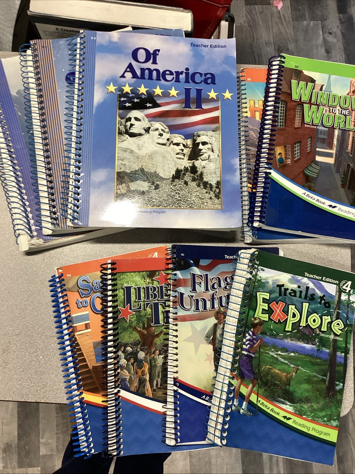 Abeka Teacher Editions For 6th Grade, 5th Grade, And 4th Grade Reading Lot Of 9