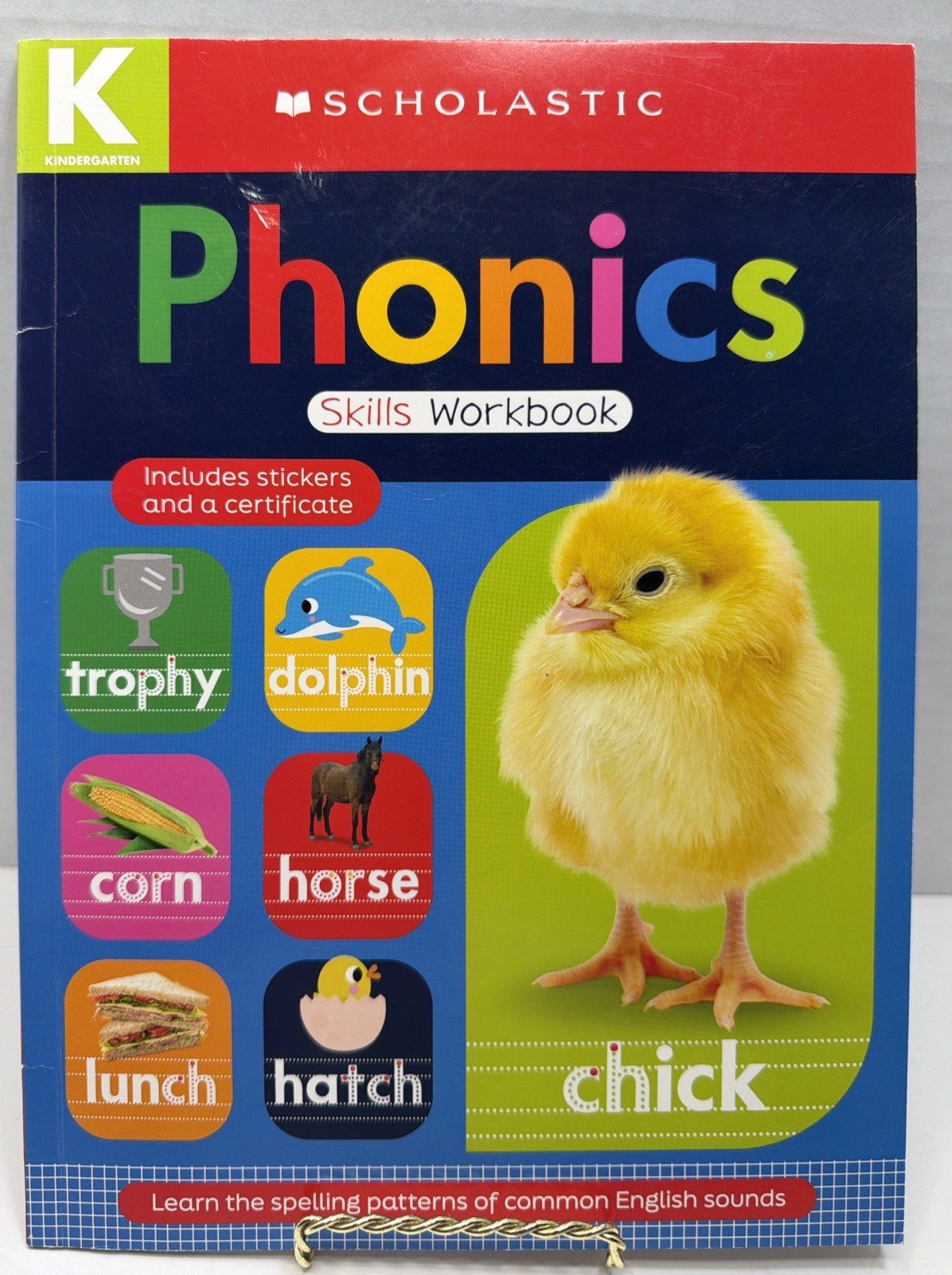 Scholastic Kindergarten Phonics Skills Workbook -Brand New