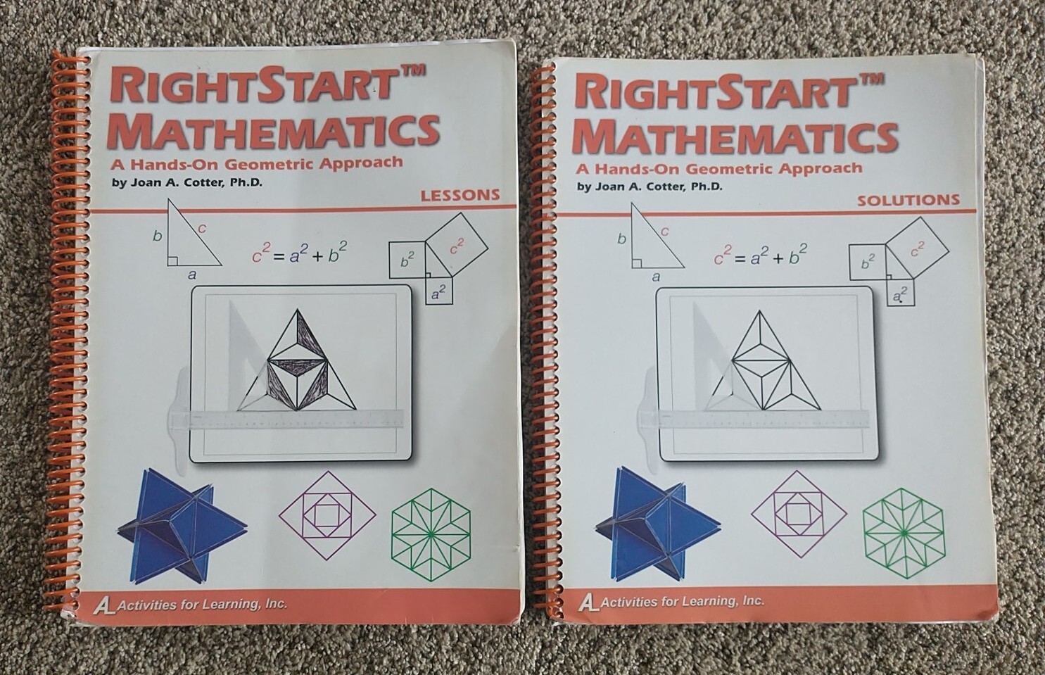 Right Start Mathematics~A Hands-On Geometric Approach Solutions Bk W/Lesson Bk