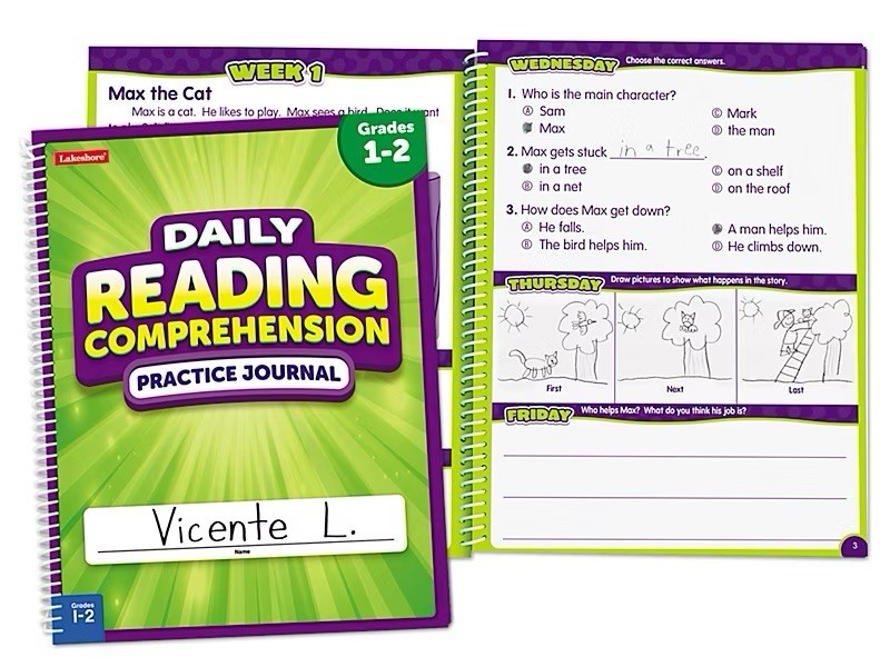 Lakeshore Daily Reading Comprehension Practice Journal Grades 1-2 – DD812