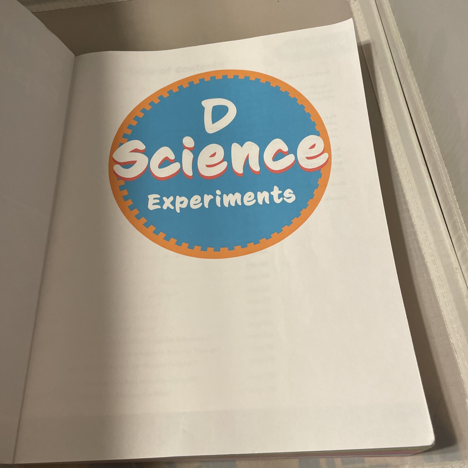 Bookshark Science Experiments D Level