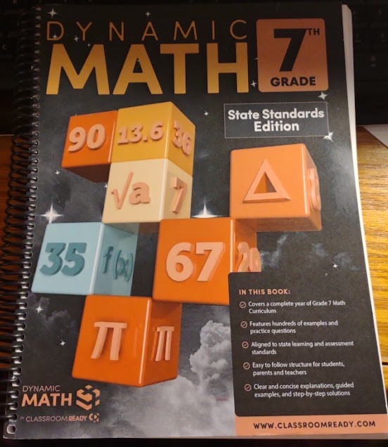 Dynamic Math State Standards Books by Classroom Ready for 7th Grade