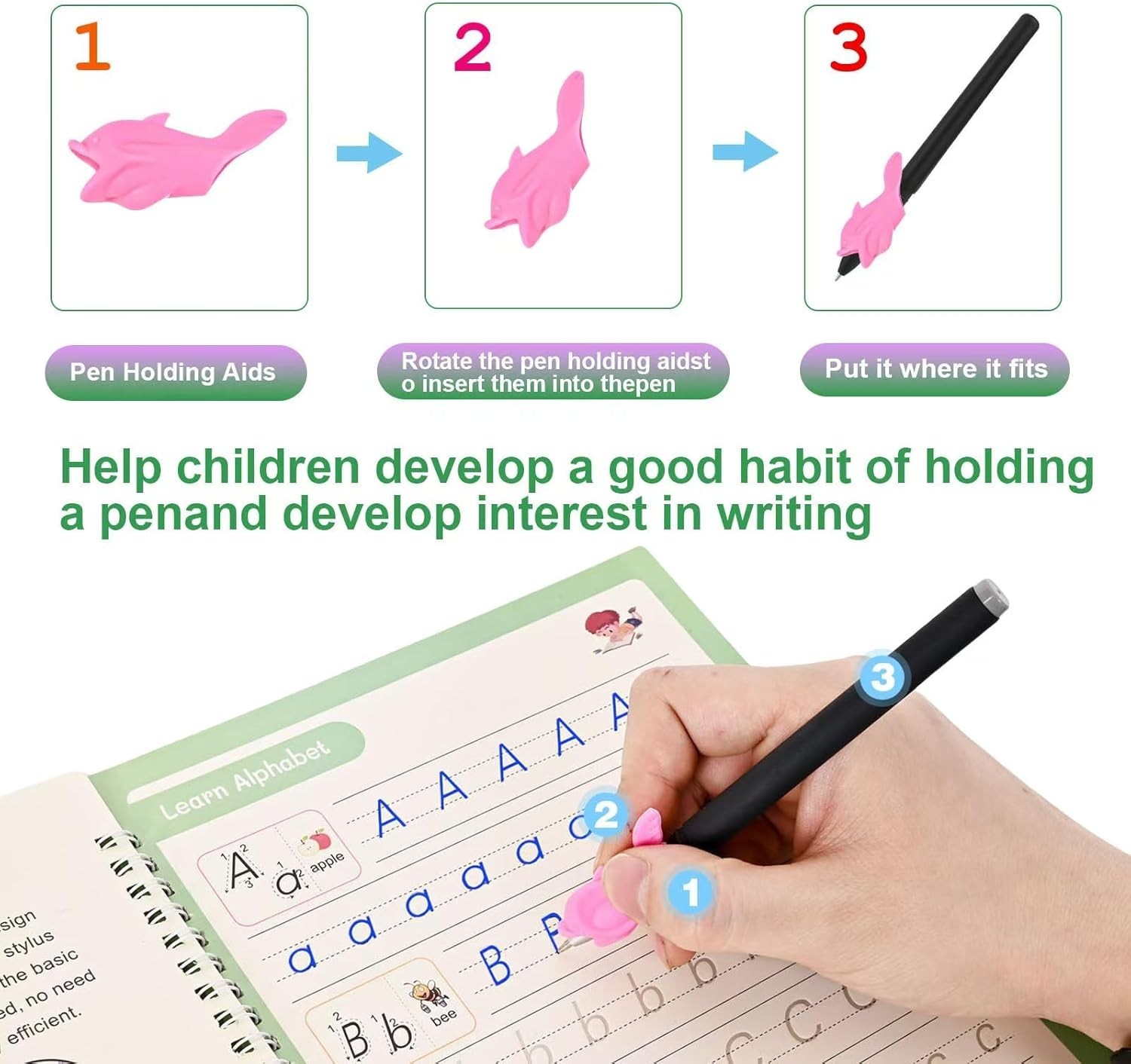 Engaging Handwriting Practice Set – Magic Grooved Workbook for Young Learners