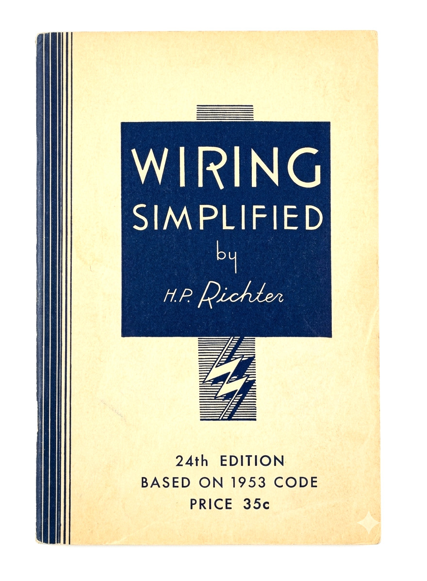 Wiring Simplified 1953 24th Edition H.P. Richter Electrical Code Manual Vintage