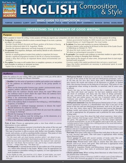 Bar Chart English Composition & Style Study Guide