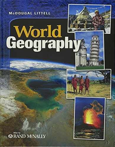 World Geography: Student Edition – Hardcover, by MCDOUGAL LITTEL – Very Good x