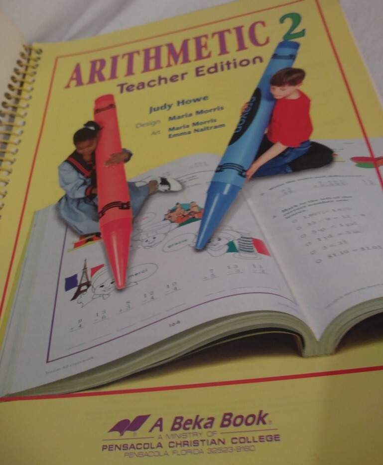 Arithmetic 2 Spiral Workbook Teacher Edition 41718004 A Beka Book 1994 Christian