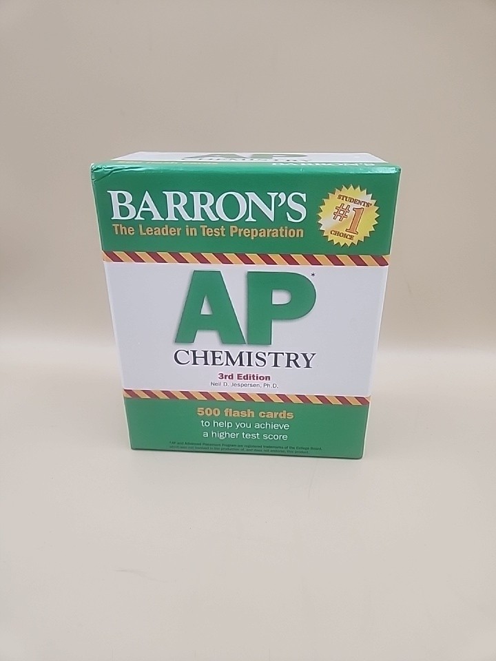 Barron’s AP Chemistry Flash Cards 3rd Edition 500 Cards Study Prep Set