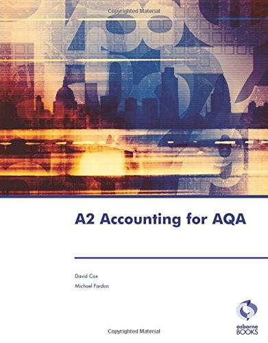 A2 Accounting for AQA (Accounting & Finance) by Fardon, Michael Paperback Book