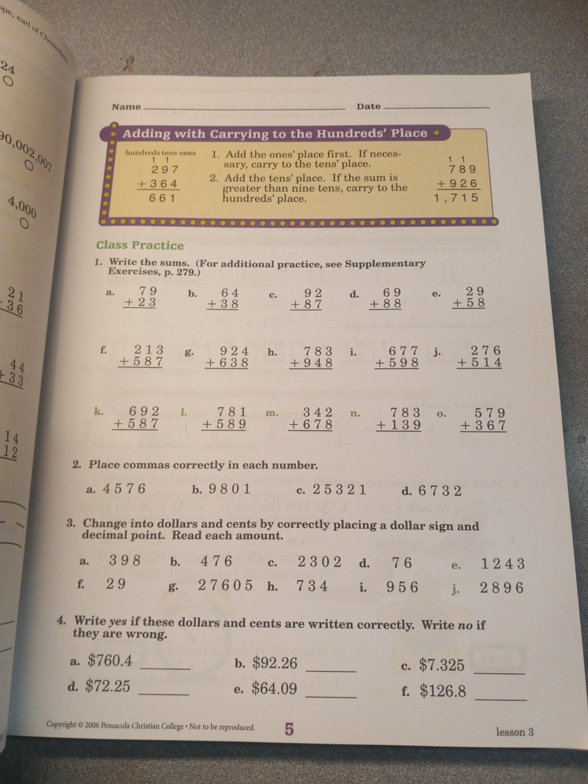 A Beka Book Homeschool Elementary 3rd Grade Arithmetic 3 Child Kit New!!!!!! OOP