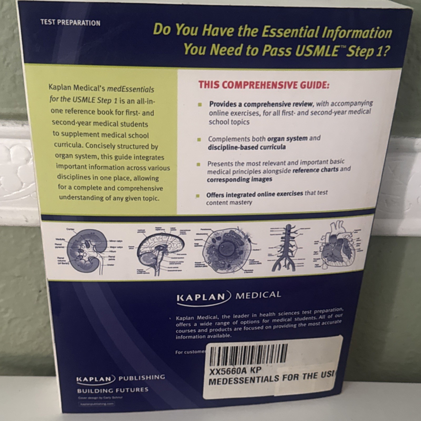 Kaplan medEssentials for USMLE Step 1 Third Edition Study Guide Paperback