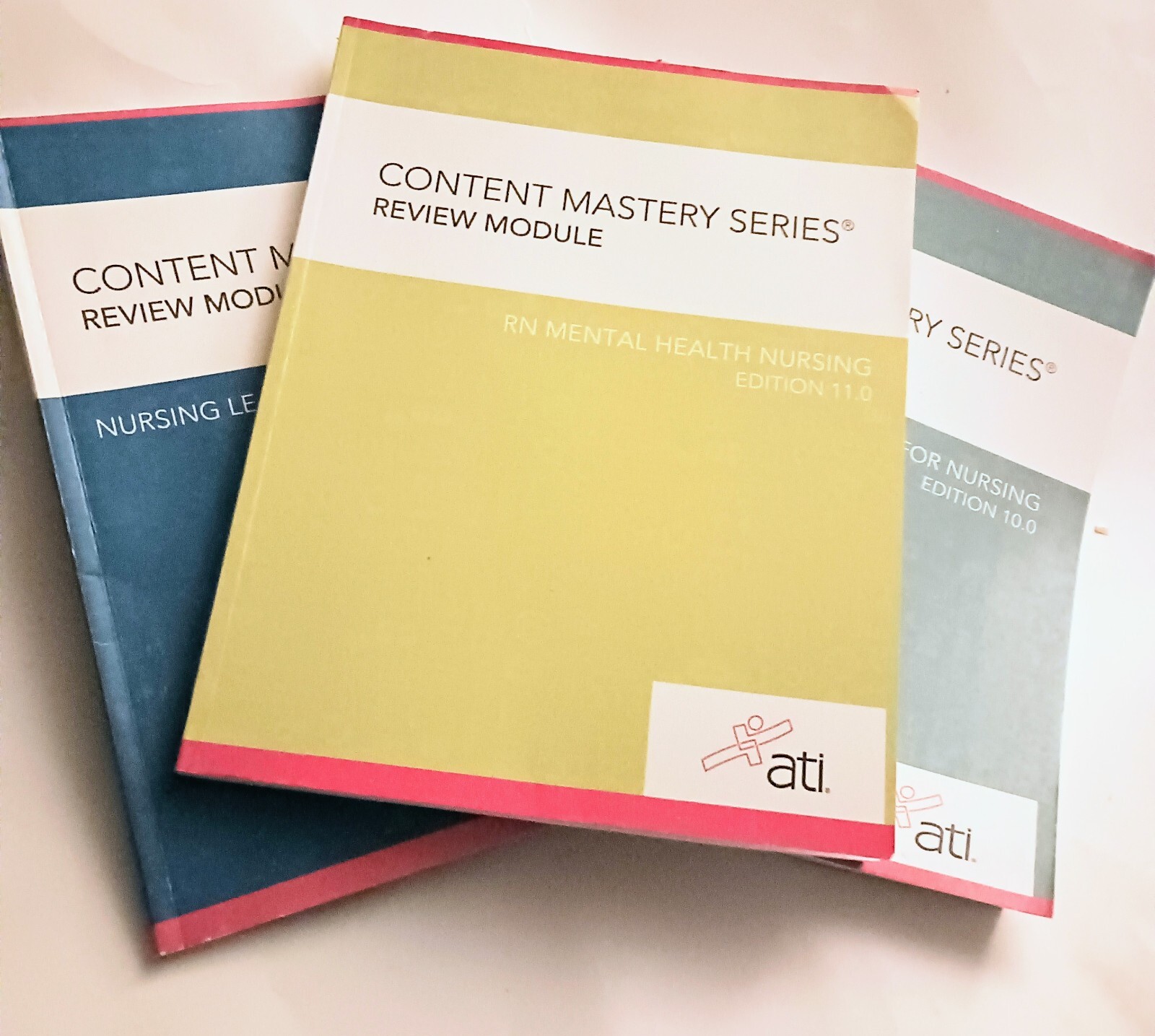 Nursing Books Lot of 3 Content Mastery Series Review Module Health