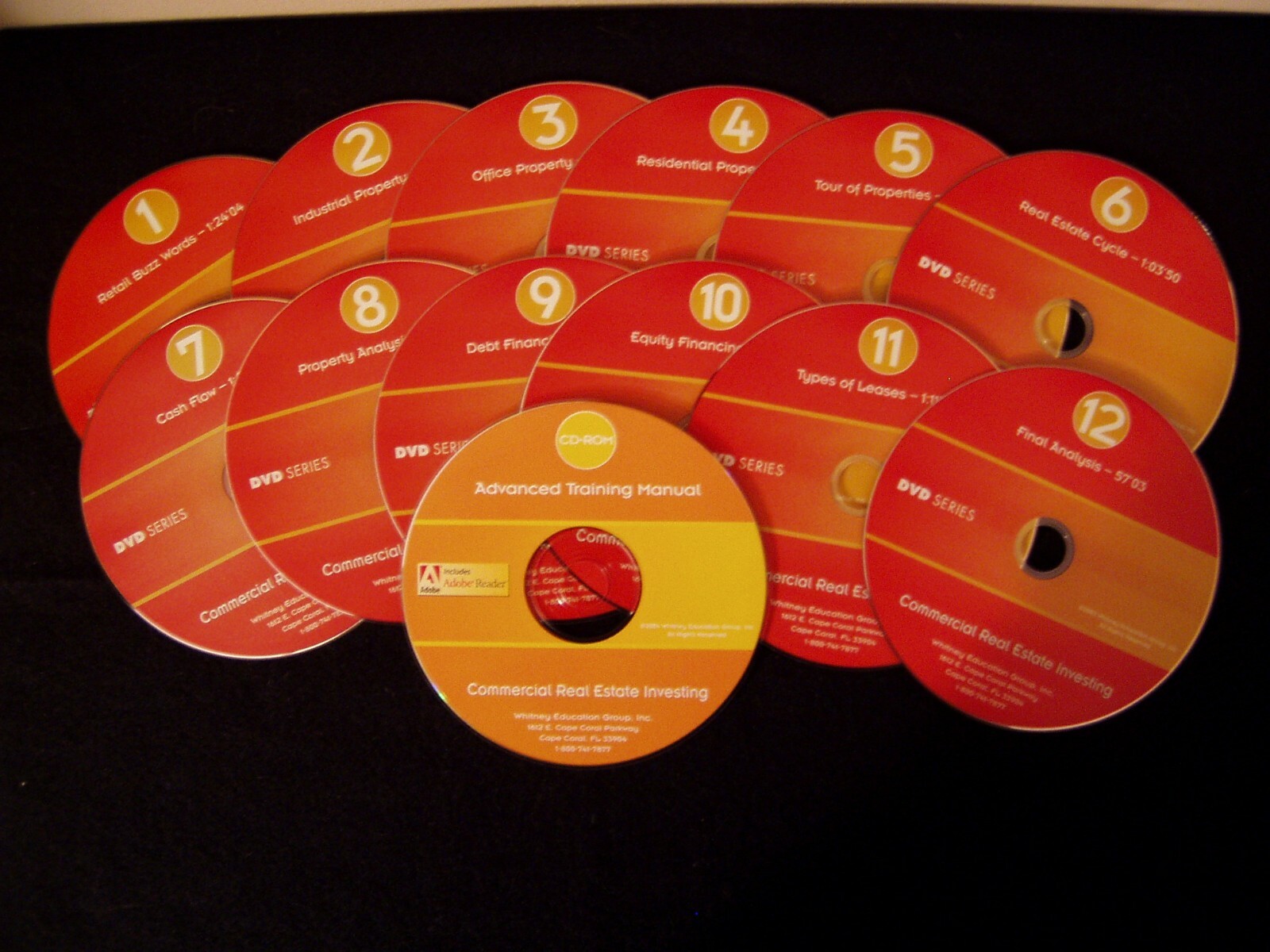 REAL ESTATE COMMERCIAL PROPERTY ADVANCE SERIES COMPLETE DVD SET W/ CDROM MANUAL