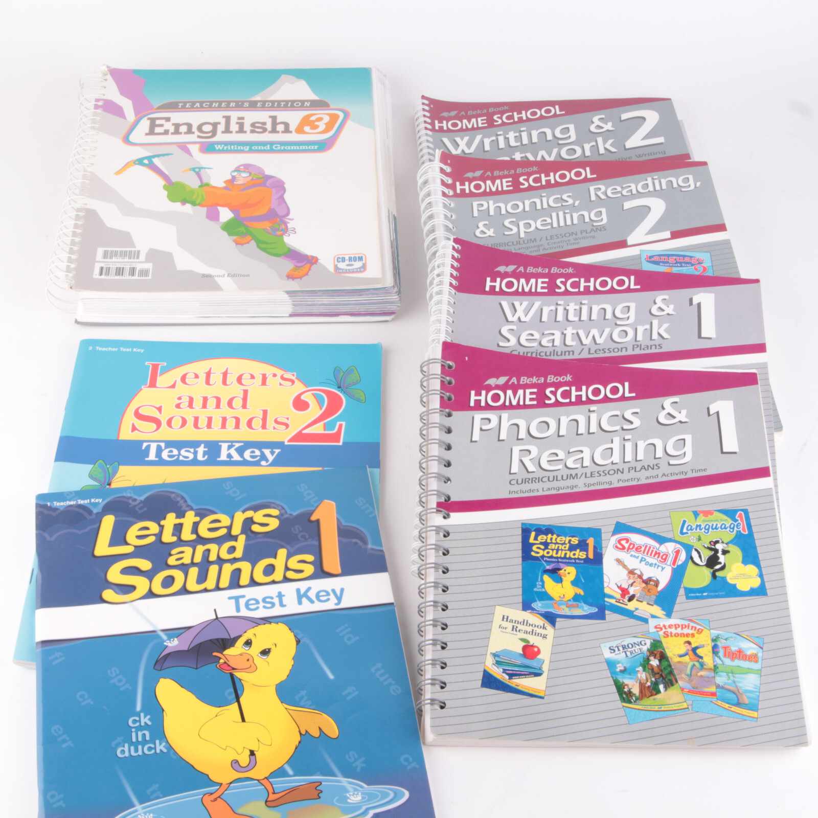 Abeka Homeschool Curriculum Phonics Reading Writing + BJU English 3 :: U-PICK