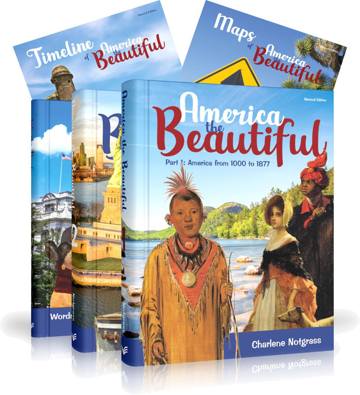 Notgrass America The Beautiful History Curriculum Package 5th-8th Grade NEW 2021