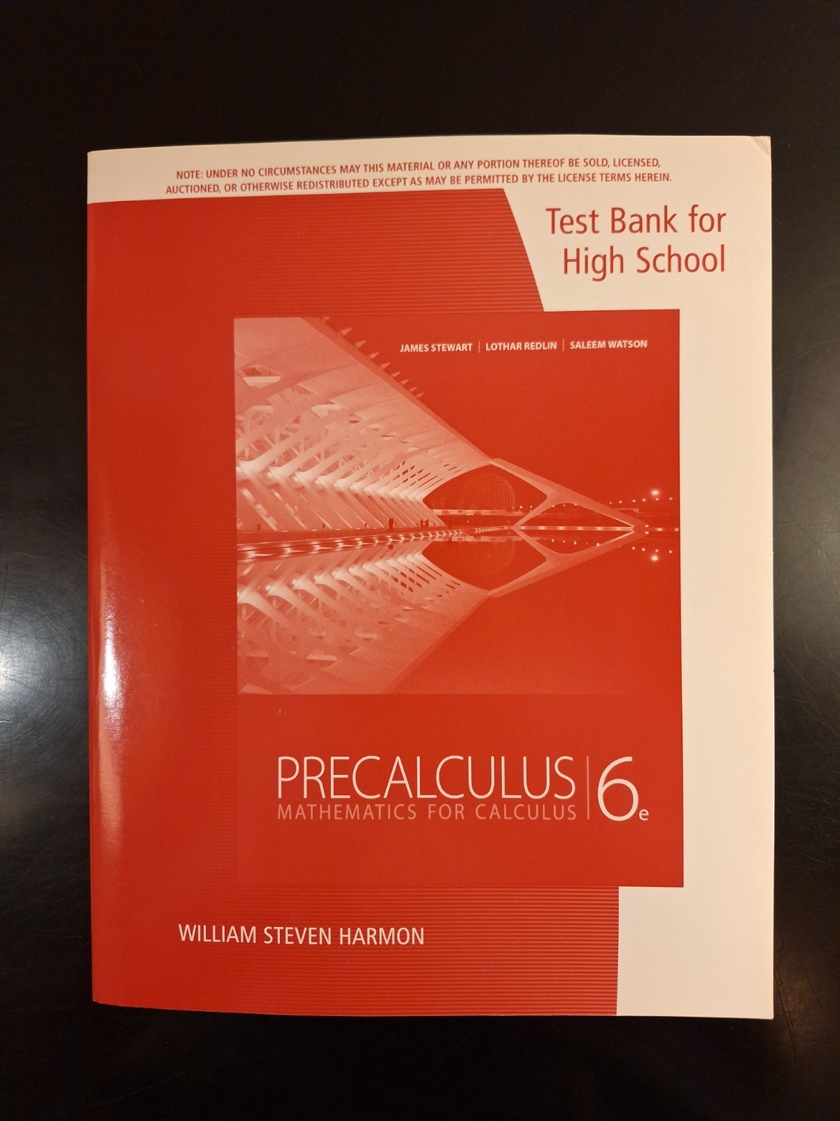 Precalculus 6e Solutions Manual for High Schools Test Bank Instructor’s Guide ..