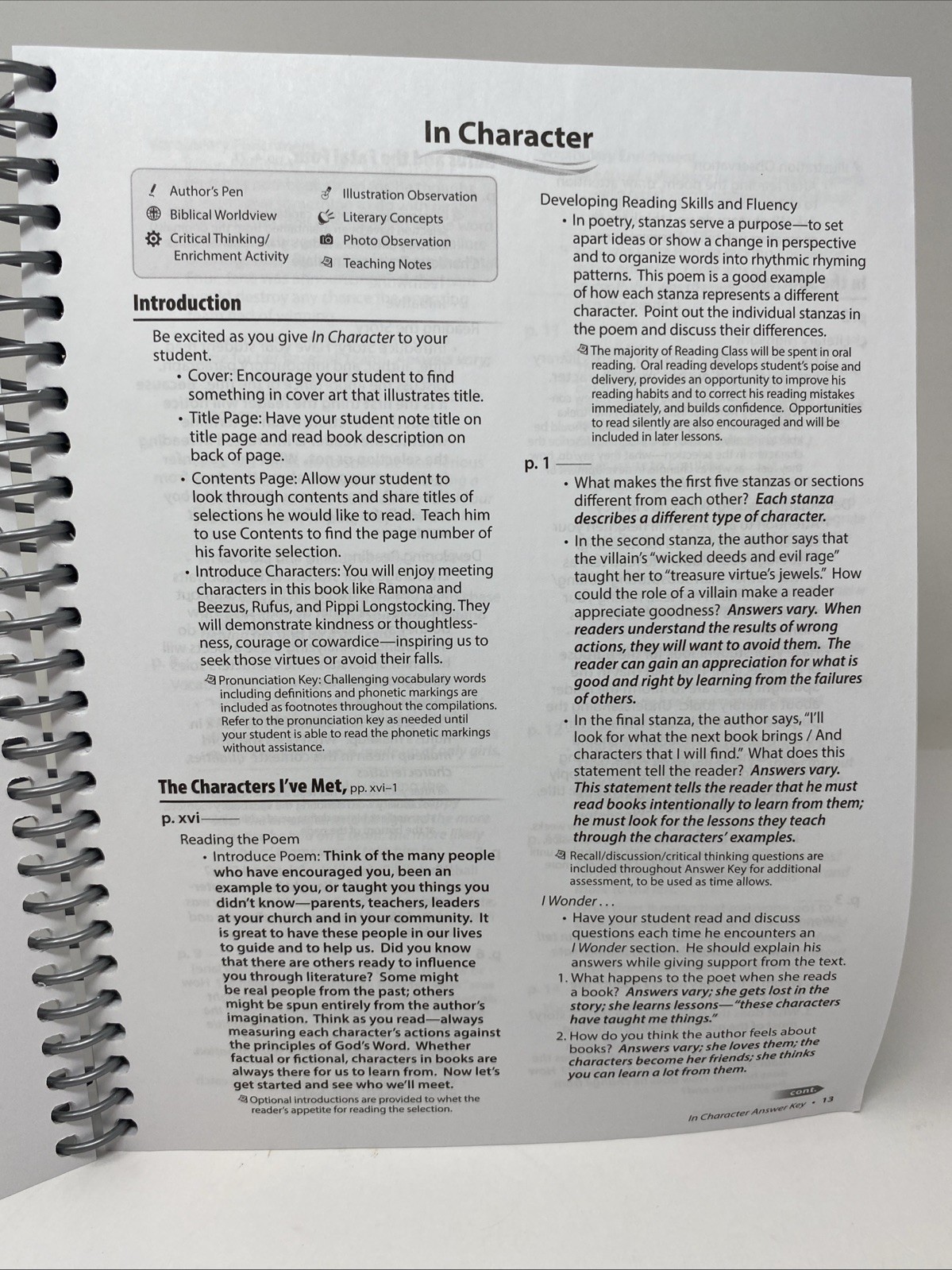 Abeka Reading 5 Answer Key Grade 5 Spiral Bound 2025 Clean Pages
