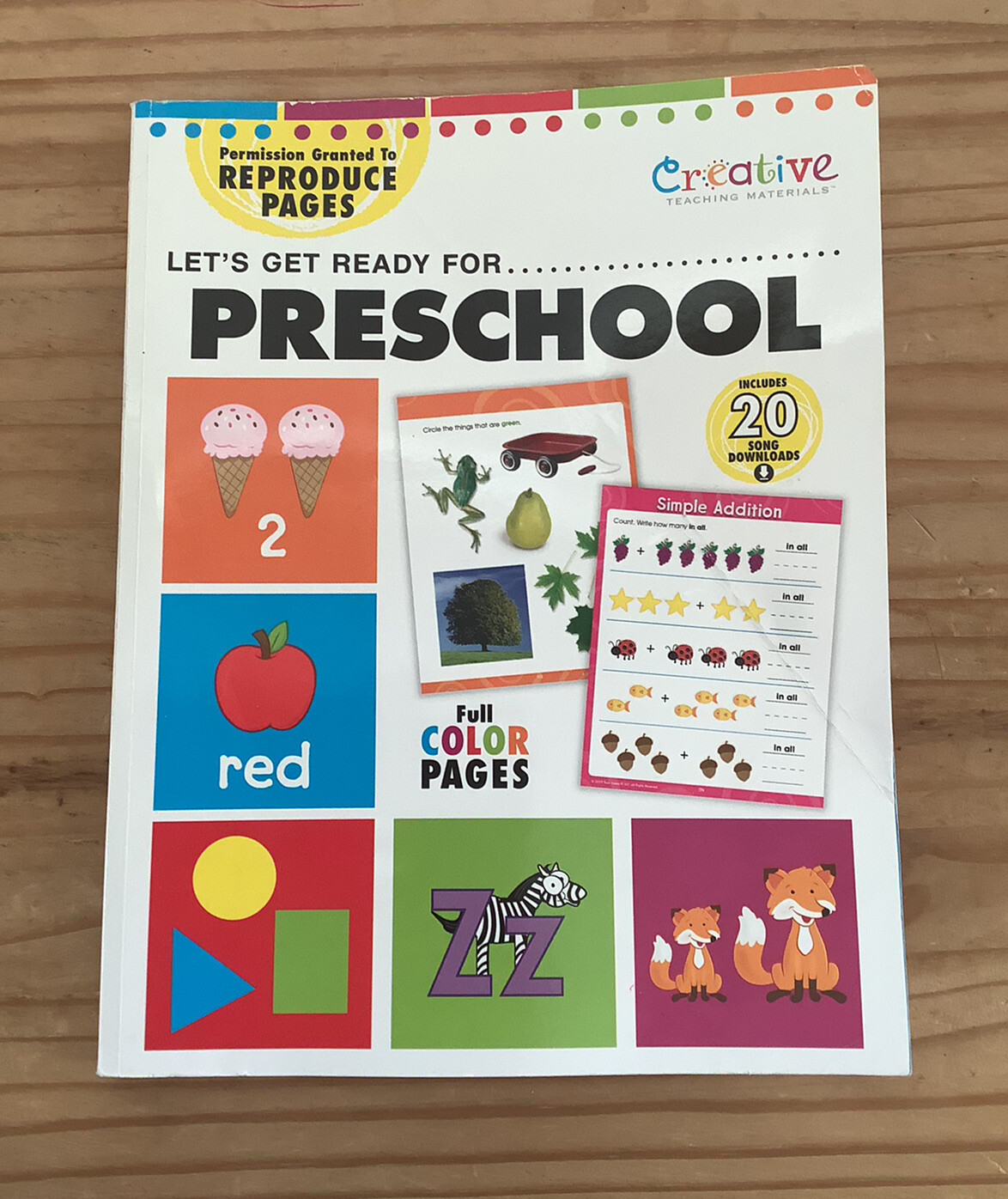 Let’s Get Ready For Preschool Creative Teaching Materials Reproduce Pages