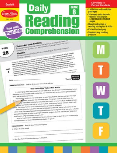 Daily Reading Comprehension, Grade 6 – Paperback By Evan Moor – GOOD