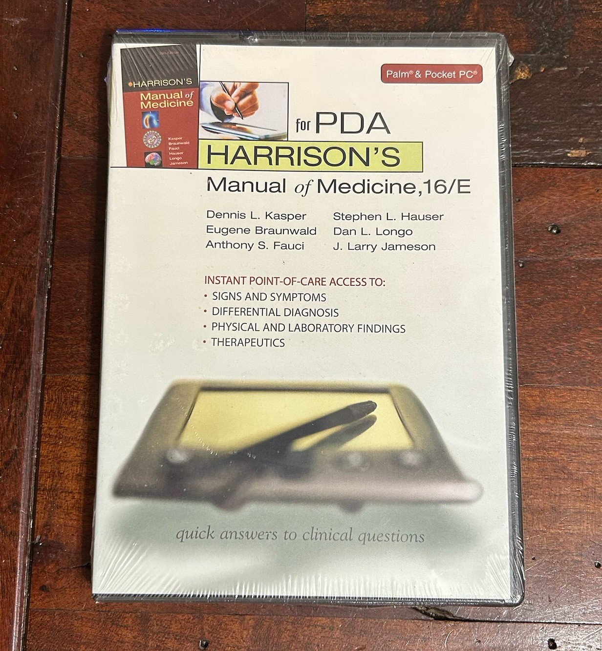 Harrison’s Manual of Medicine 16e CD for PDA & Pocket PC SEALED