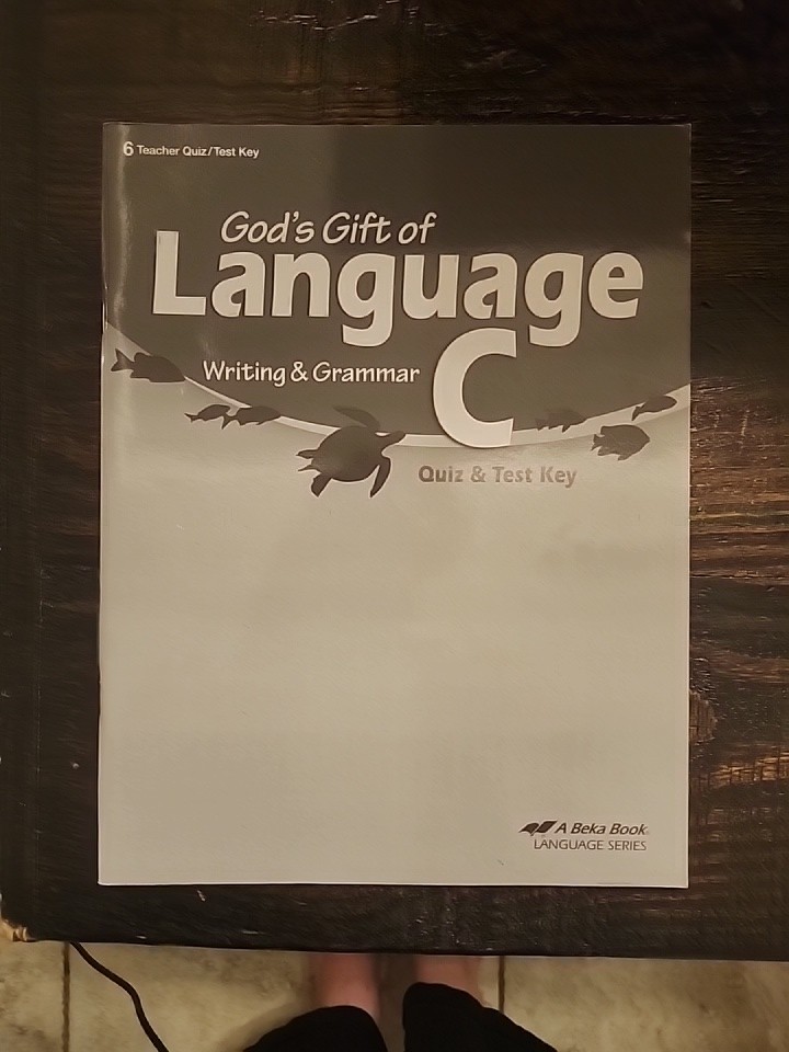 Abeka Grade 6 God’s Gift Of Language C Writing & Grammar Student Quizzes/Tests