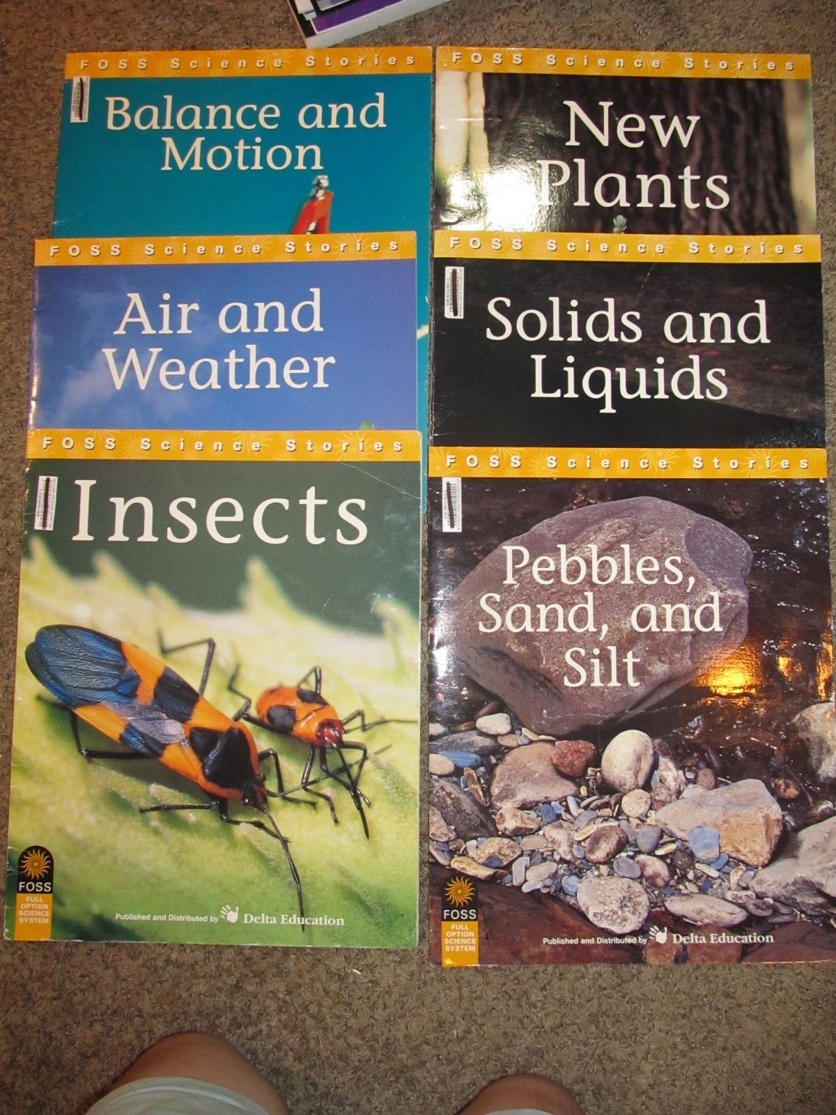 Teacher Big Book FOSS SCIENCE STORIES Grades 1-2 Delta Education Set of 6