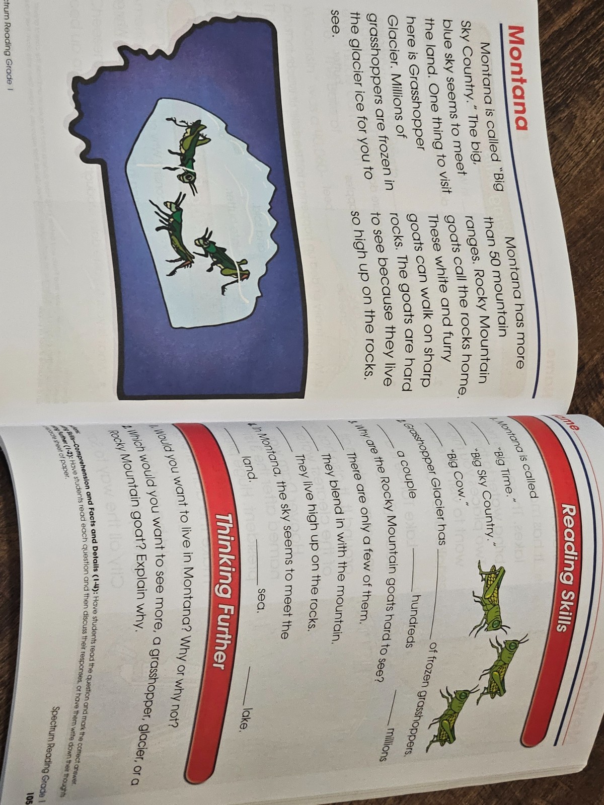 Spectrum Reading Workbook Grade 1