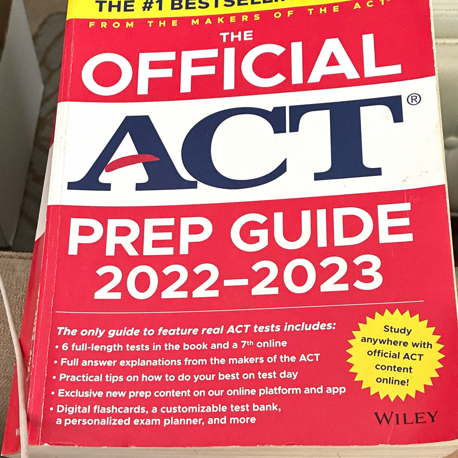 Wiley &sons The Official ACT Prep Guide 2022-2023 Study Guide Test Prep