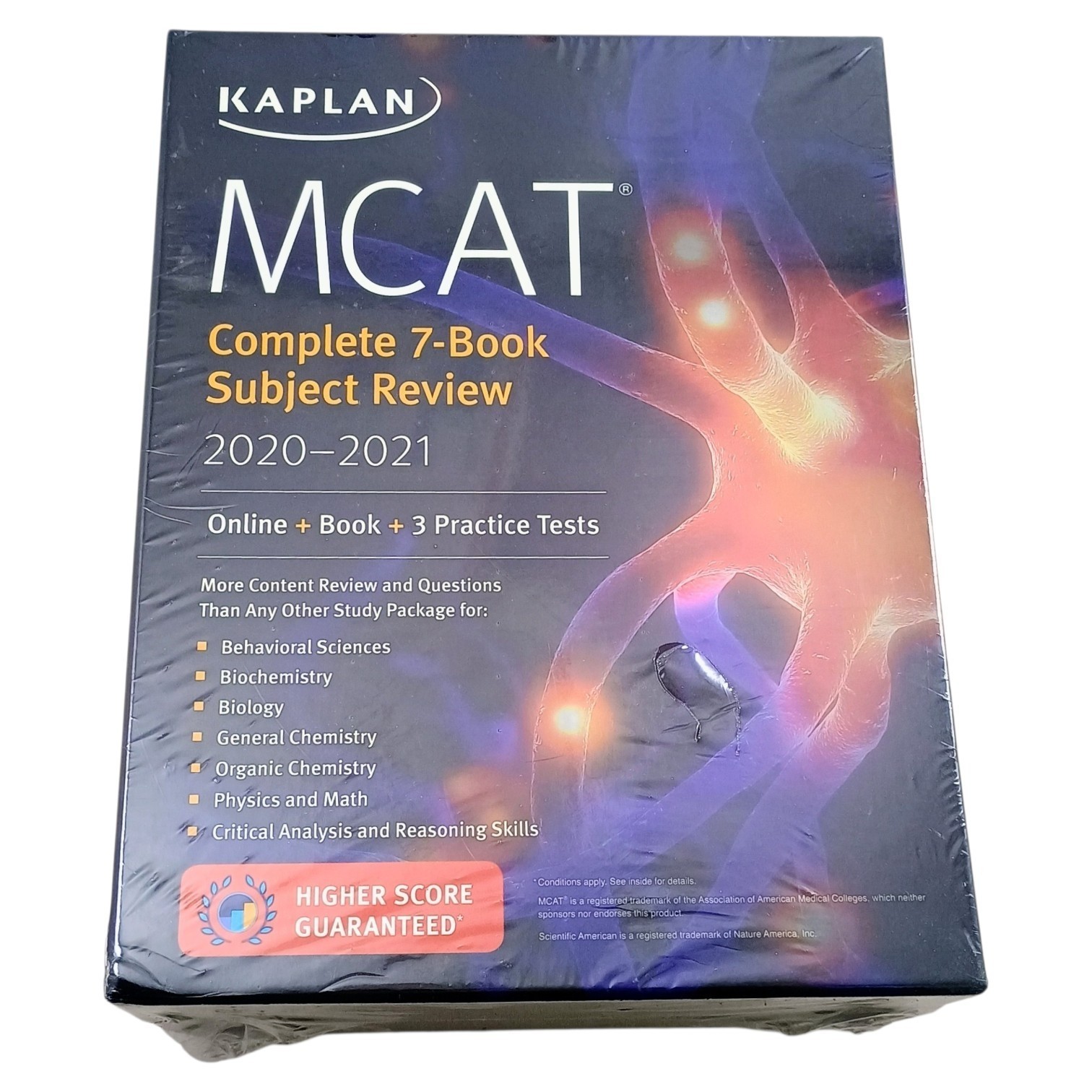 New Sealed Kaplan MCAT Complete 7-Book Subject Review 2020-2021 Edition