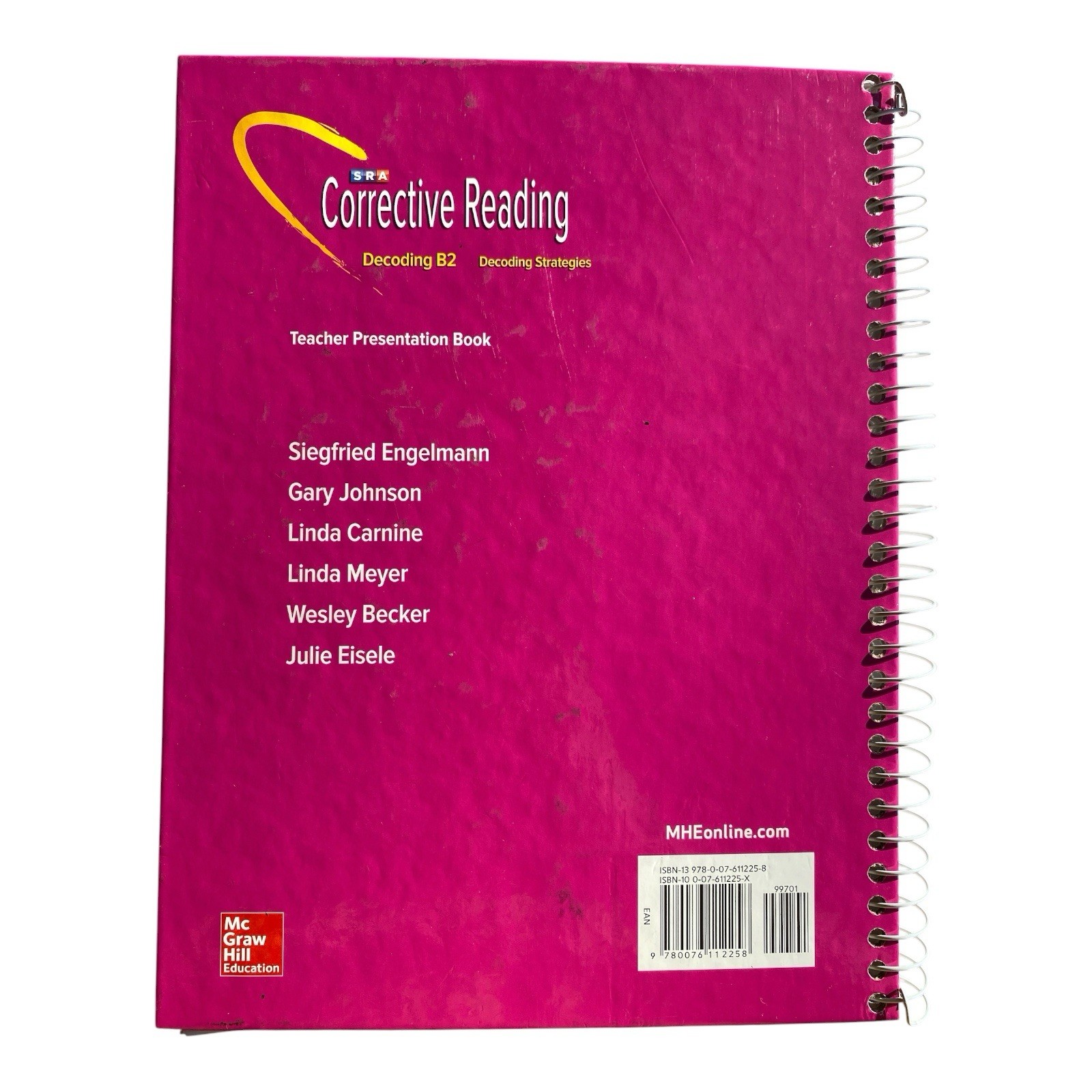 SRA Corrective Reading Decoding B2 Teacher Presentation Book McGraw Hill