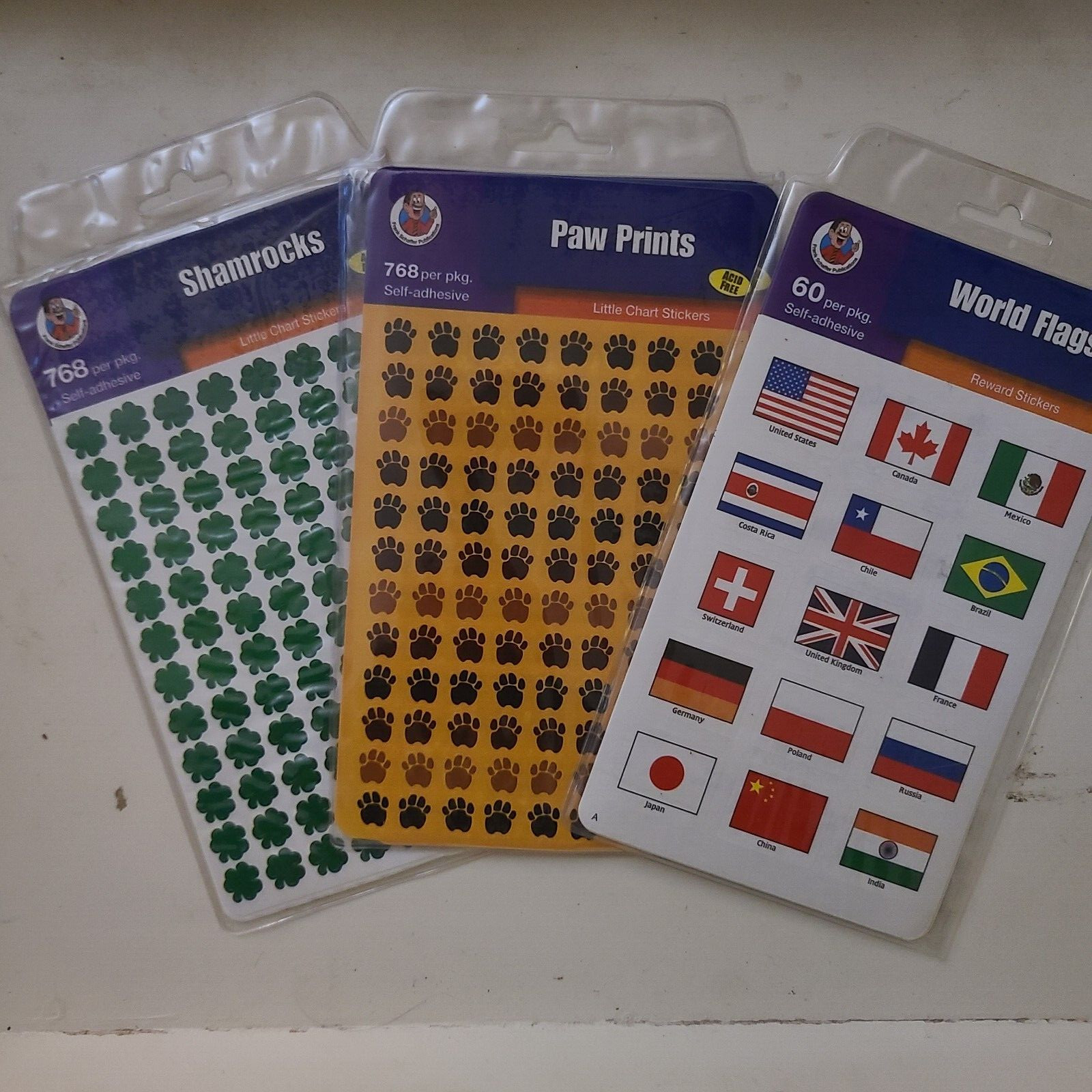 3 Lot of STICKERS BY Frank Schaffer ~Reward Stickers & Little Chart Stickers ~ N