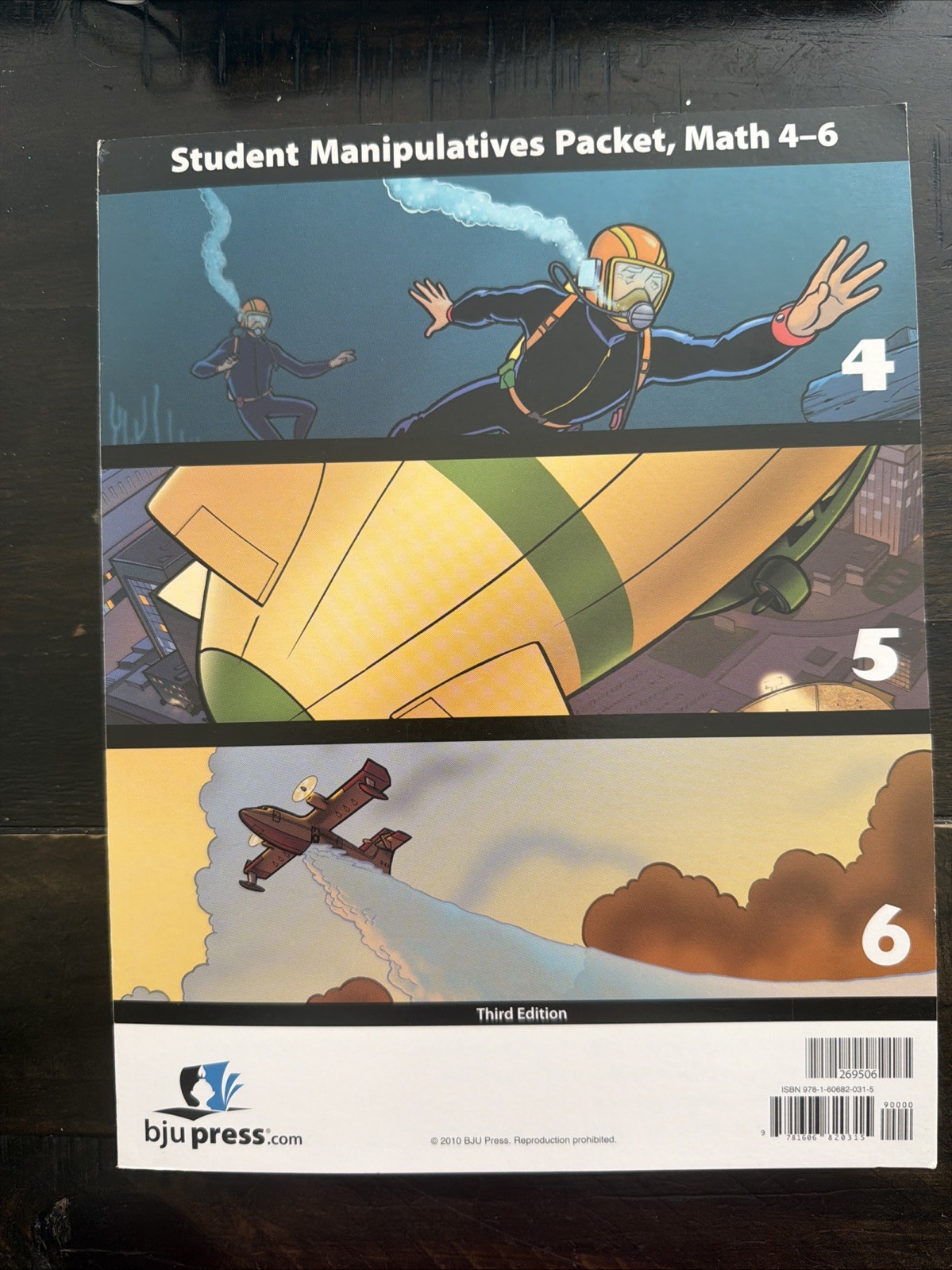 BJU Press Student Math Manipulatives Packet Grades 4 5 6 (3rd ed.) Homeschool