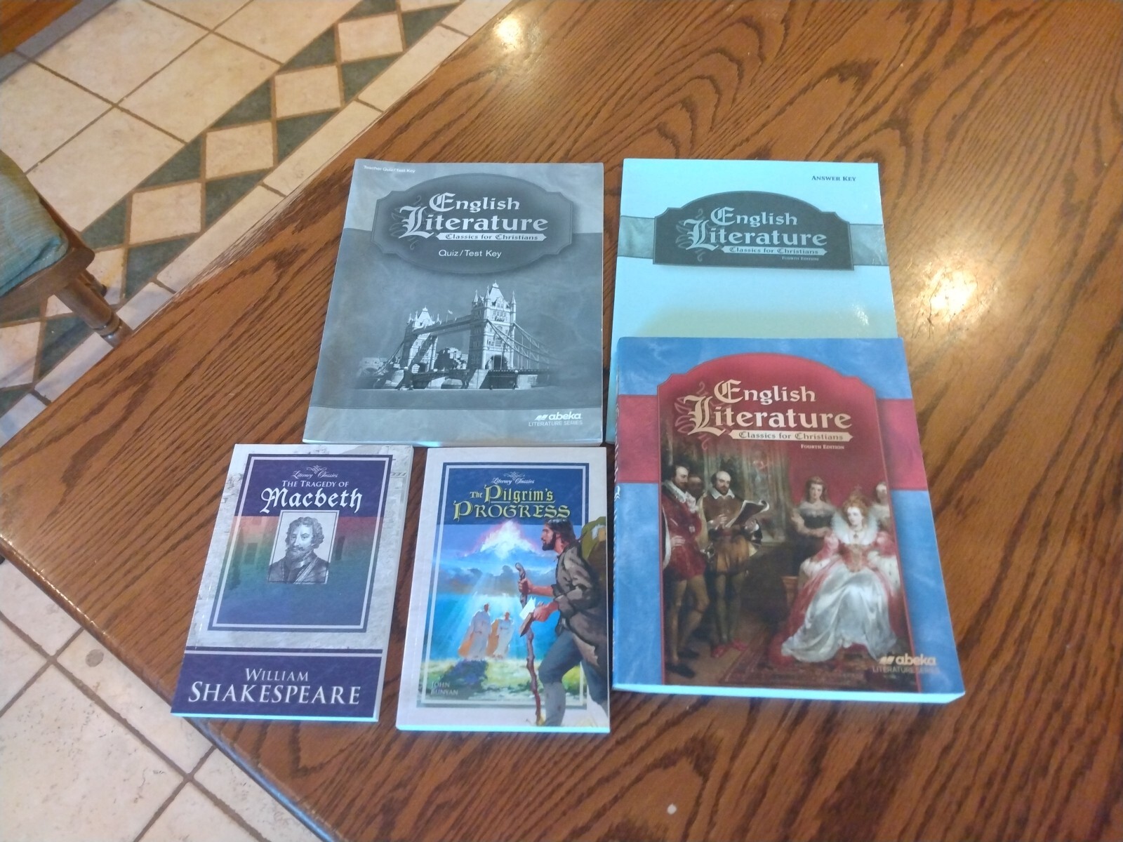 Abeka English Literature Set- Text, Teacher Keys 4th Ed. 11th Gr. *see descript