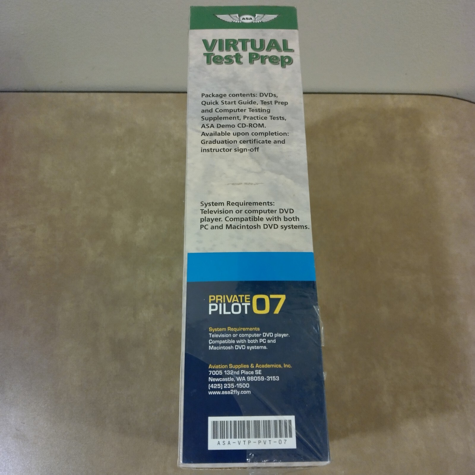 asa Virtual Test Prep an Aviation Ground School Private Pilot 07 New Vintage