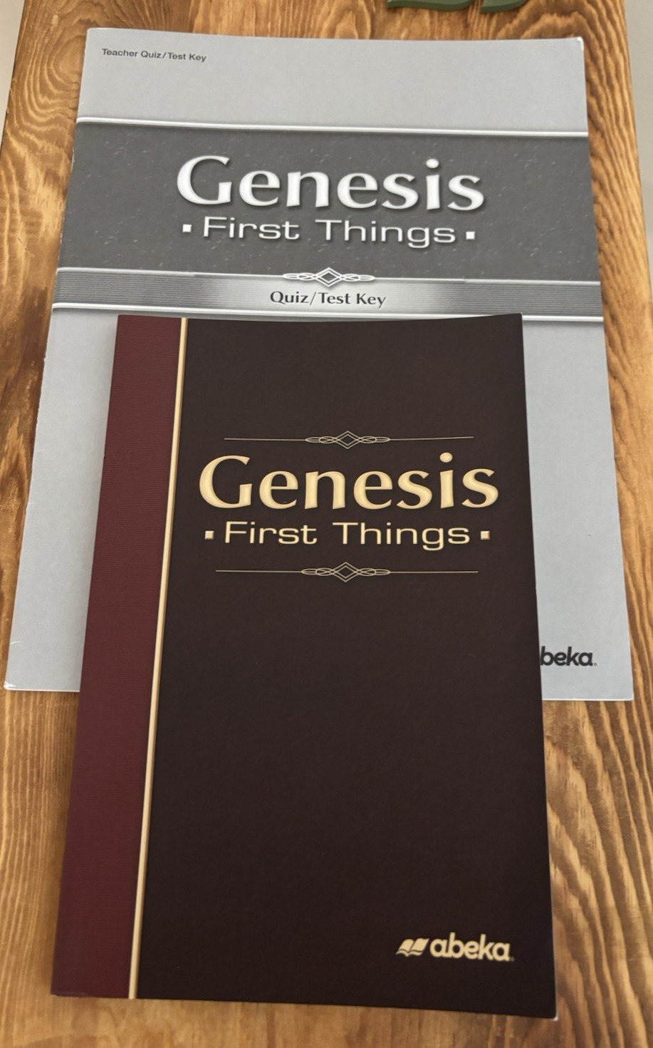 Abeka Genesis: First Things Student Text and Quiz/Test Key